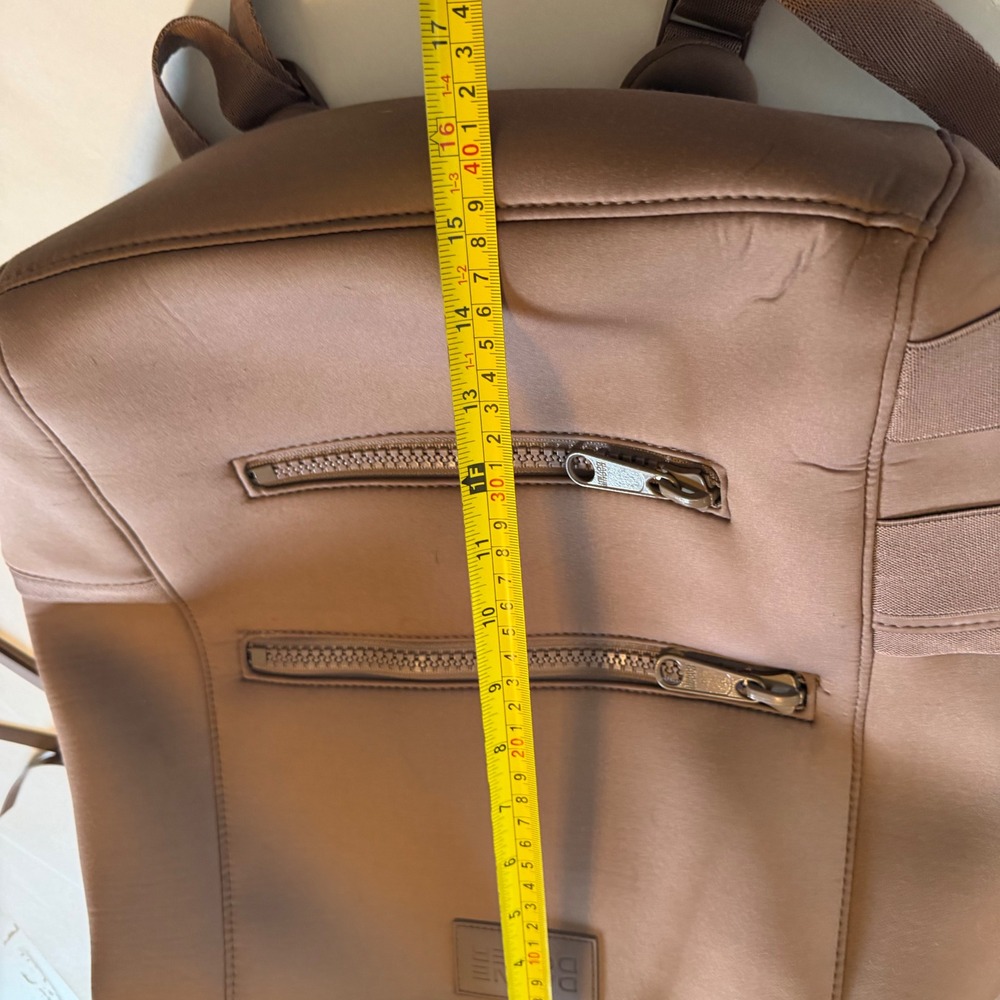 Dagne Dover Neoprene Dakota Backpack Brown Gorpcore Travel Work School Large - Picture 10 of 16